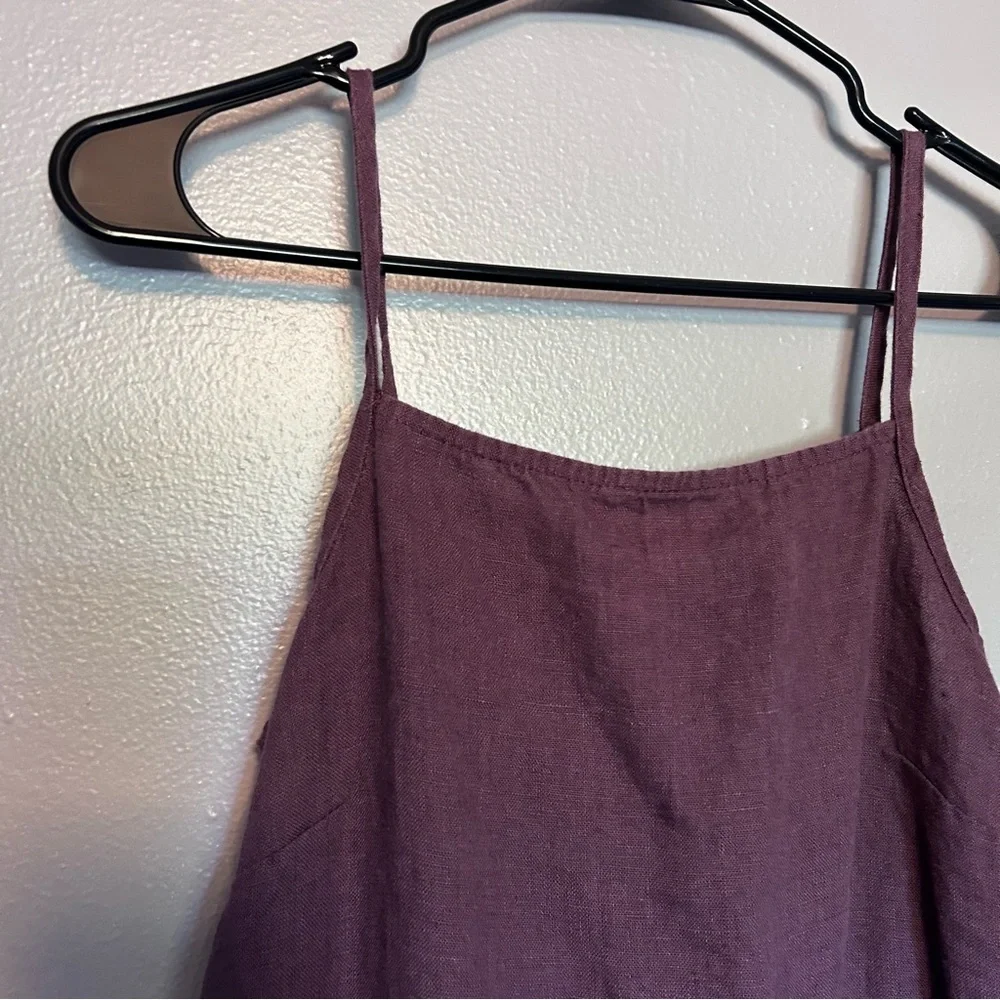 Linenfox Purple Midi Dress - Picture 3 of 5